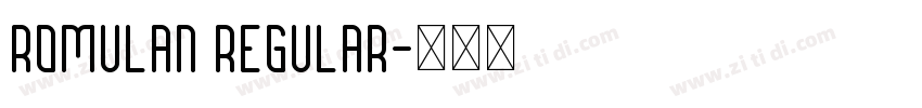 Romulan Regular字体转换